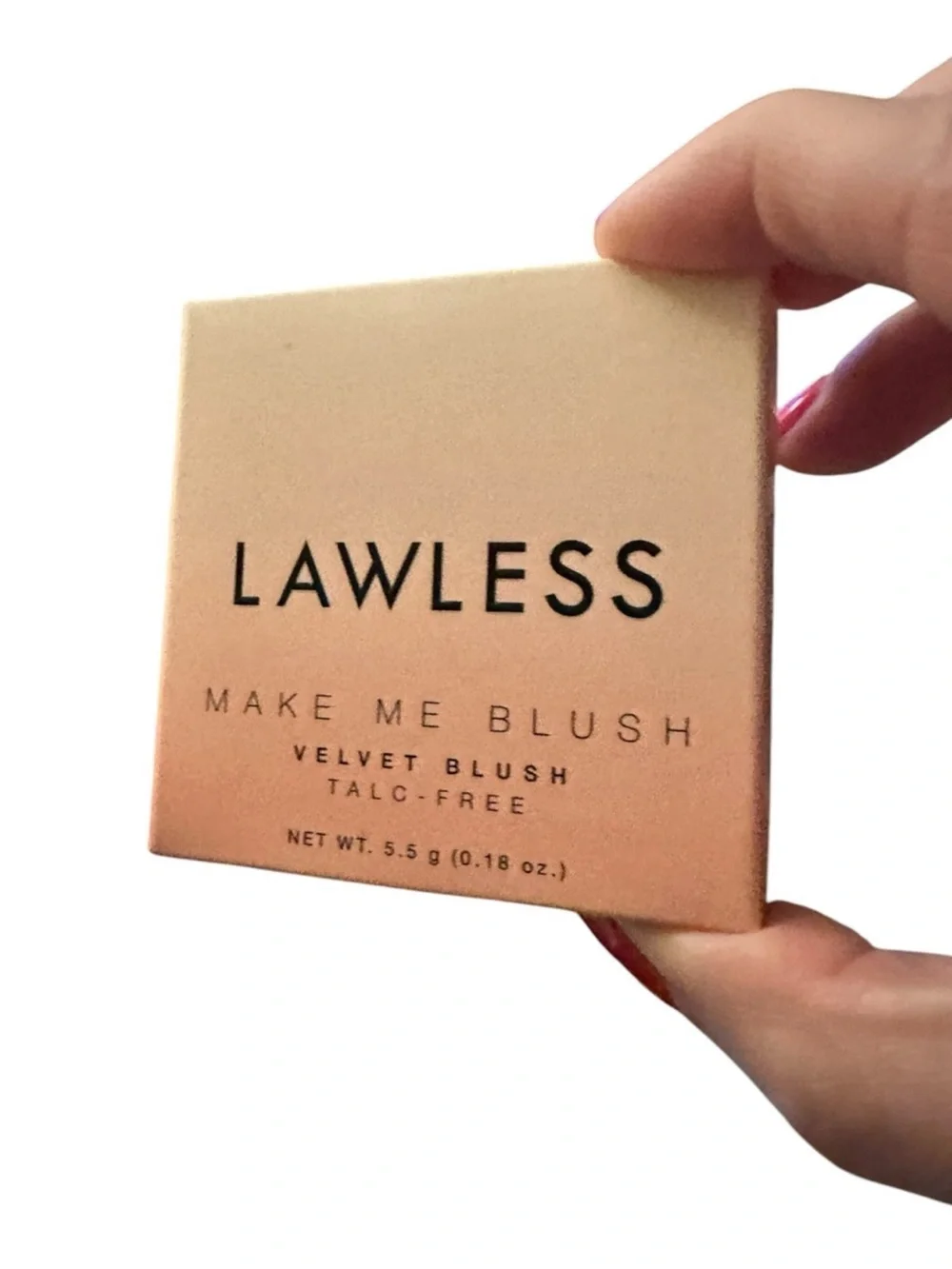 LAWLESS Make Me Blush Talc-Free Velvet Blush Soft Nectar BNIB
